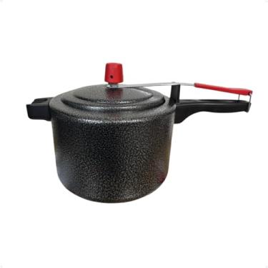 Imagem de Panela de Pressão Aluminio fechamento Interno 4,5 Litros Cor Preto Craqueado