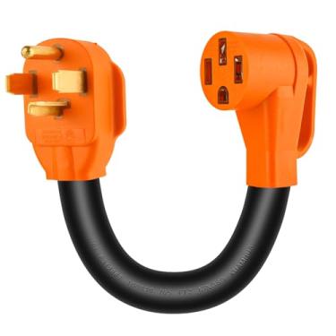 Imagem de ZEMIRO CHARGE Adaptador de carregador EV 14-30P para 14-50R, certificado ETL & UL 30A secador EV cabo adaptador para adaptador 50A 14-50 compatível com Tesla e outros carregamentos EV nível 2