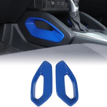 Imagem de Bekantogy 2 peças de painel lateral para console central, alavanca de câmbio, moldura de acabamento compatível com Nissan Frontier 2022-2025 ABS Mudança de marchas painel lateral guarnição moldura