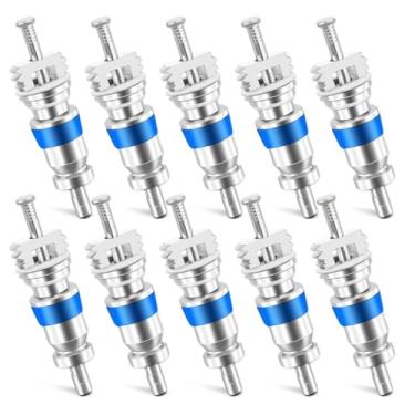 Imagem de Núcleo de válvula HVAC adequado para sistemas de refrigeração R410 R32 R22, substituição de válvula de alta pressão com vedação de teflon, 100 peças