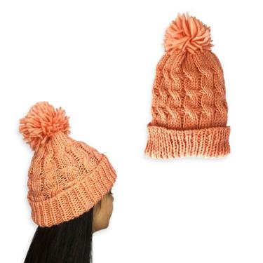 Imagem de Touca com Pompom - Salmão - REDSTAR