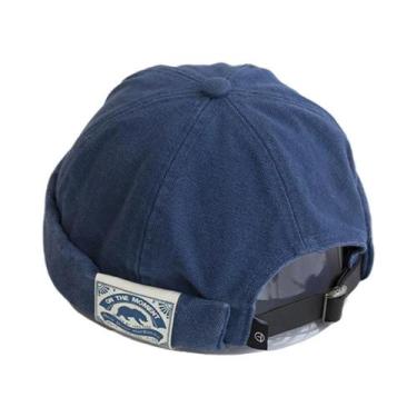Imagem de Gorro Unissex De Veludo Ajustável Sem Aba Hip Hop Streetwear Retro Doc