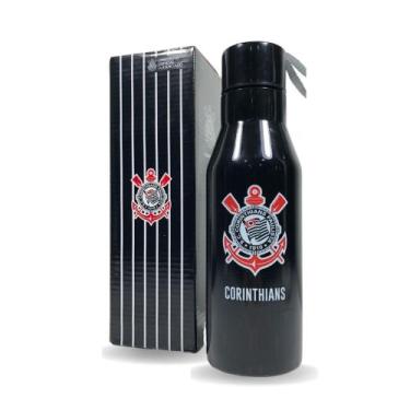 Imagem de Garrafa de Aço Inox Corinthians com Alça Timão Original Lançamento - M