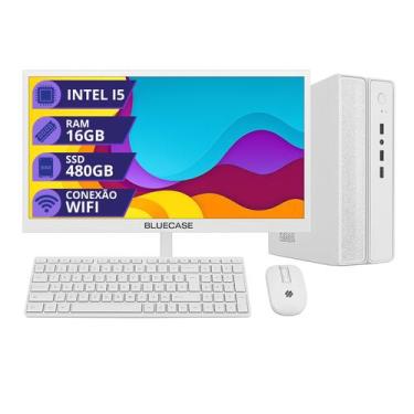 Imagem de Pc Computador Slim Intel I5 16gb Ssd 480gb Monitor 19 Branco - Mrp Inf
