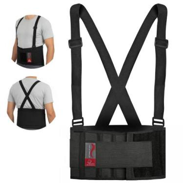 Imagem de Cinta Ergonômica Lombar Proteção Coluna Postural Steelflex, M