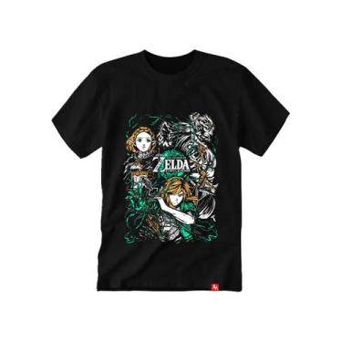 Imagem de Camiseta de videogame Zelda Tears of Kingdom para crianças - Lightbek 