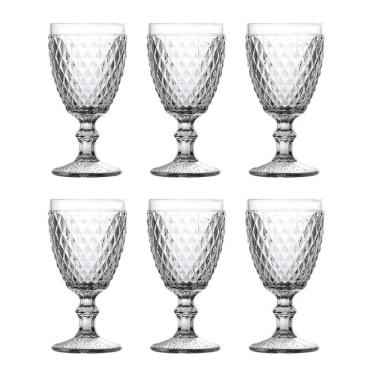 Imagem de Conjunto De 06 Copos De Vidro 325ml Taça Bico De Abacaxi