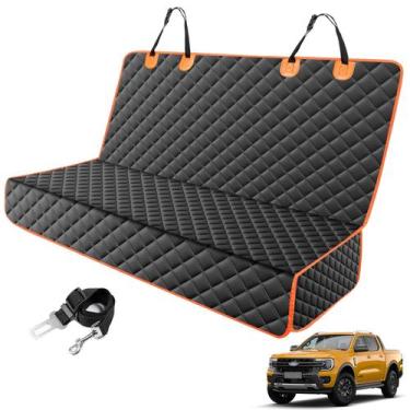 Imagem de Capa de banco traseiro de caminhão MIXJOY impermeável para cães Ford F