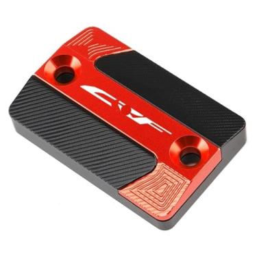 Imagem de Acessórios de motocicleta Tampa do cilindro mestre do reservatório de fluido de freio dianteiro compatível com CRF 250 300 /L 250M CRF250L (vermelho)