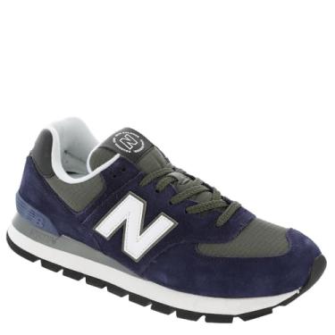 Imagem de New Balance Tênis masculino 574 V2, Azul-marinho - verde escuro, 44