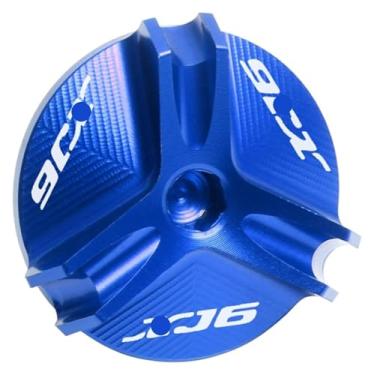 Imagem de Tampa de enchimento de óleo de motor de motocicleta CNC liga de alumínio acessórios de proteção compatíveis com Y&AMAHA XJ6 XJ6N DIVERSION (azul)