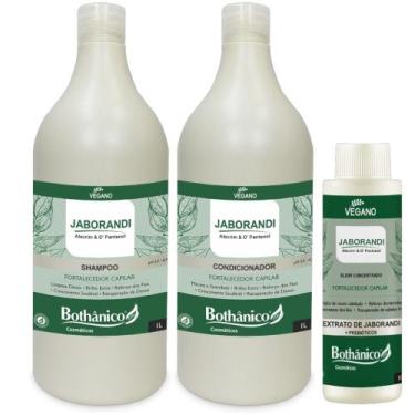 Imagem de Kit Jaborandi Shampoo + Condicionador 1L + Fortalecedor 100ml Bothanic
