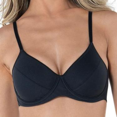 Imagem de Sutiã Redutor Sem Bojo DeMillus 64812 Com aro, Preto, 44