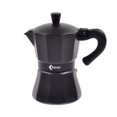 Imagem de Cafeteira Italiana Indução 6 Xícaras 300ml Kenya Preta