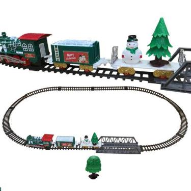 Imagem de Trenzinho Giratorio Natal Arvore Natalina Som Led Decoraçao Vila Vitri