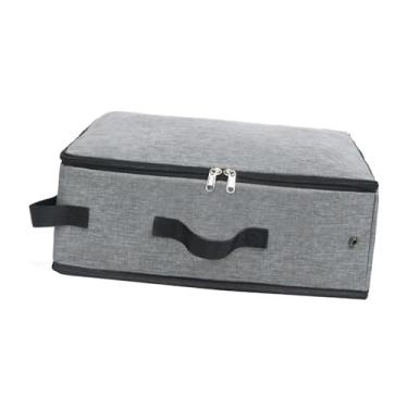 Imagem de Baoblaze Caixa de areia para gatos semi-fechada, caixa de areia para animais de estimação para viagem, suprimentos para animais de estimação, recipiente, Cinza