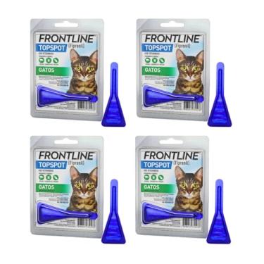 Imagem de Kit 4 Frontline Antipulgas e Carrapatos Topspot Gatos 0,5 ml