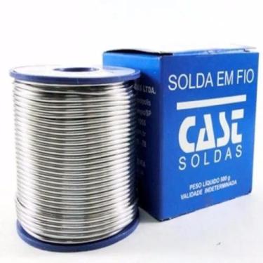 Imagem de Estanho Solda 500 Gramas Cast Metais 60x40 - 189ms X 10mm