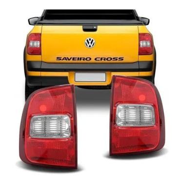 Imagem de Par Lanterna Traseira Saveiro G5 G6 2009 A 2015  Bicolor - DFEB