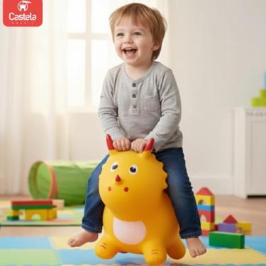 Imagem de Dinossauro Upa Upa Infantil Musical Divertido Amarelo - Castela