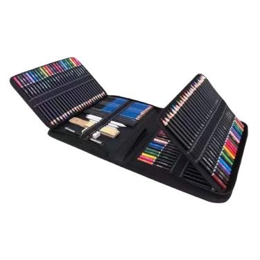 Imagem de Conjunto de lápis Sketch 83 unidades com lápis de cor grafite Charco
