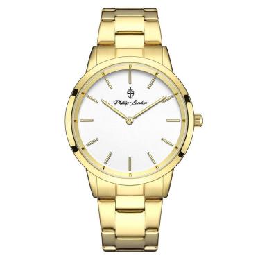 Imagem de Relógio Masculino Beckham Steel Golden White 40mm