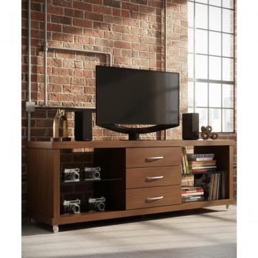 Imagem de Rack 1,60 X 53 X 61 - Madeira Maciça - Móveis De Gramado - Castanho