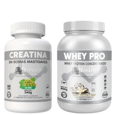 Imagem de Kit Whey Protein Concentrado e Creatina Gomas (Uva) Einstein - einstei
