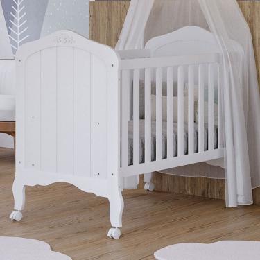 Imagem de Berço Mini Cama Harmonia 100% Mdf Branco - Permobili