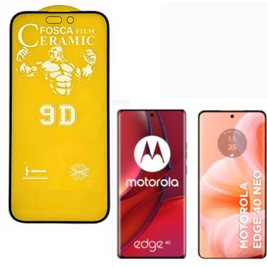 Imagem de Película Cerâmica Fosca 9D MOTO EDGE 40 /EDGE 40 NEO,Proteção Total,Anti-Risco e Não Fica Com Marca De Dedo Na Tela