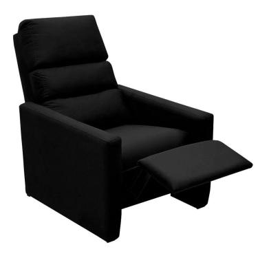 Imagem de Poltrona Do Papai Reclinável Ravena Corano Preto - Speciale Home Preto