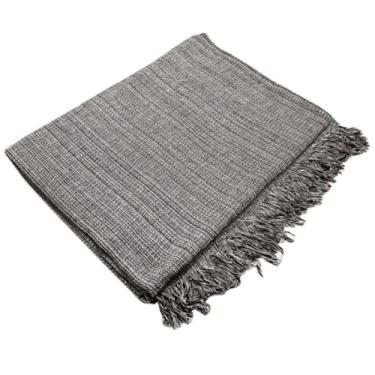 Imagem de Manta Para Sofá Super King 300x180cm Grossa e Aconchegante – Capa de Sofá em Algodão 100% (Cinza King)