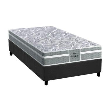 Imagem de Cama Box Solteiro: Colchão Ortopédico Probel D28/Ep Anatômico Tech1000 Plus + Base Gray(88X188)