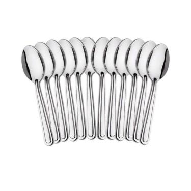 Imagem de Kit 12 Colheres De Mesa Premium Aço Inox Restaurante Buffet Casamento Cozinha Refeições