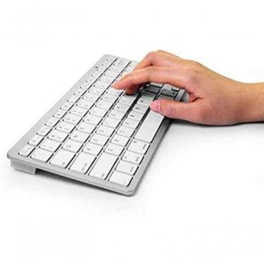 Imagem de Teclado Sem Fio Bluetooth Universal Pc Tablet Celular Not