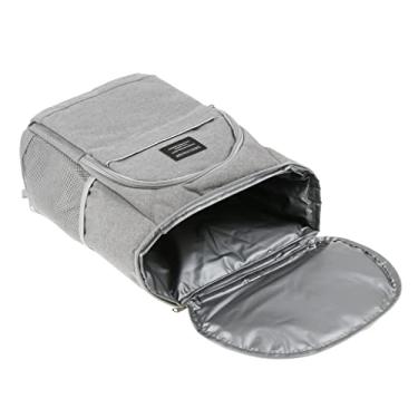Imagem de Mochila térmica térmica de 18 L para piquenique, almoço, praia, acampamento, churrasco, pesca, caminhadas, viagens - cinza