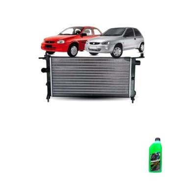 Imagem de Kit Radiador GM Corsa 1.0 1.6 8V S/AR 94> + Aditivo Radiador Paraflu Verde