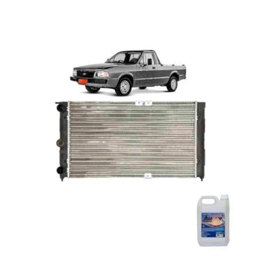 Imagem de Kit Radiador Ford Pampa 1.8 94 + Água Desmineralizada 5L