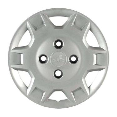 Imagem de Calota 046cb-pta aro 13 prata cubo baixo - unidade - GRID PRATA