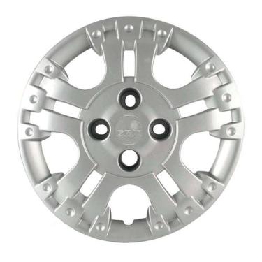 Imagem de Calota 088cb-pta aro 14 prata cubo baixo - unidade - GRID PRATA