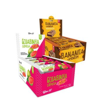Imagem de Combo goiabinha Bananita Amendoim Latam Fit Zero Açúcar-Unissex