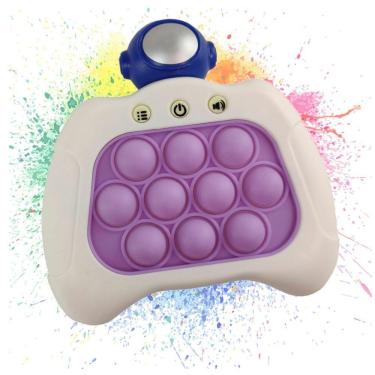 Imagem de Pop It Mini Game Interativo 4 Modos Som Luzes Astronauta Fidget Sensorial Anti Estresse Ansiedade