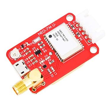 Imagem de Fafeicy Módulo GPS, Antena Cerâmica, Posicionamento de Satélite para Saída de Protocolo NMEA, Memória Flash, Cabeça SMA, Interface Micro USB, Experimentos DIY