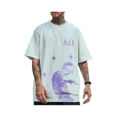 Imagem de Camiseta Masculina Y2K Oversize Com Estampa Gráfica JoJo Vintage De Ma