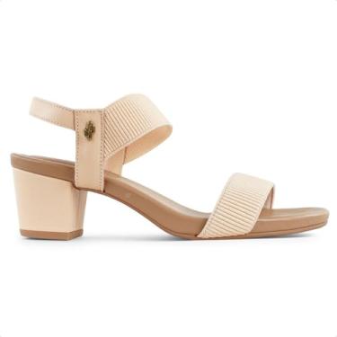 Imagem de Sandália Usaflex Couro Tamanho:34;Cor:Pêssego Suave