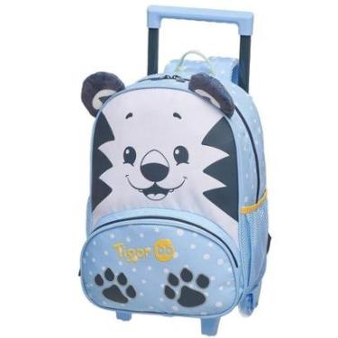 Imagem de Mochila de Rodinhas Tigor  T. Tigre Com Alças Toddler Azul-Masculino