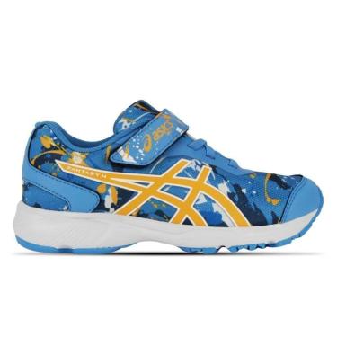 Imagem de Tênis Asics Fantasy 4 Infantil Azul/Amarelo Masculino-Masculino