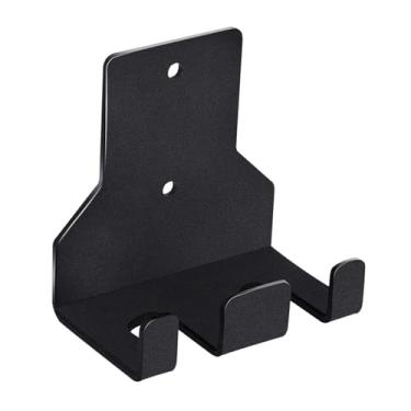 Imagem de Generic Suporte para barra de musculação, suporte para barra de peso, de metal com furos de montagem, acessório de academia, de armazenamento de, Barra Dupla