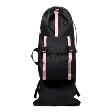 Imagem de Generic Mochila para Skate/Longboard, Bolsa de Transporte Multifuncional, Portátil, com Alças Ajustáveis, Mochila de Viagem para Skate para Adultos, Rosa