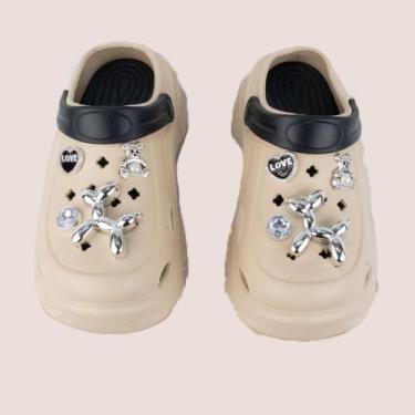 Imagem de Babuche Sandalia Plataforma Unissex Massageador - BRISA PES, Caqui, Pr